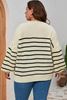 Immagine di PLUS SIZE STRIPED KNIT TOP